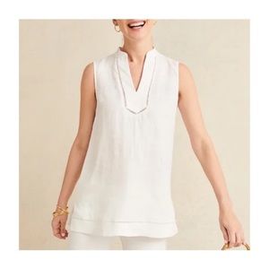 J. McLaughlin Faith Linen Blouse